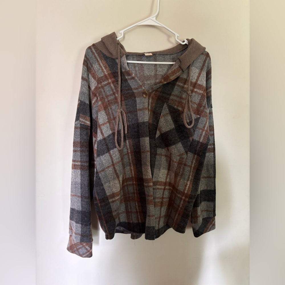 7th Roy fleece button up